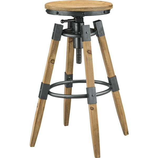 東谷 AZUMAYA ハイ スツール 幅：54×奥行：54×高さ：70～78.5cm TTF-818 8,654円