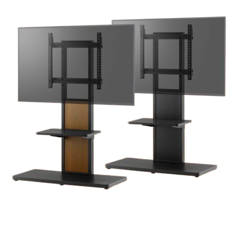 【楽天市場】朝日木材 壁寄せ テレビスタンド 幅80×奥行35×高さ113cm ブラック：MOKOMOKO青山
