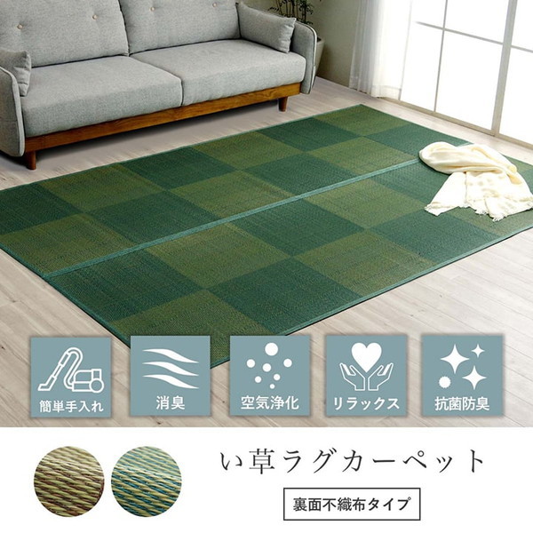 IKEHIKO イケヒコ NDXルネ い草 ラグ カーペット 本間4.5畳 286&times;286cm｜MOKOMOKO青山