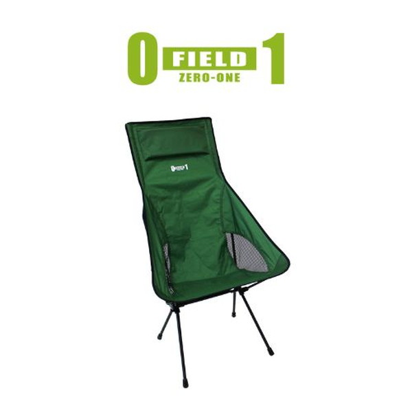 ZERO-ONE FIELD リラックスチェア グリーン 幅58×奥行74×高さ100cm