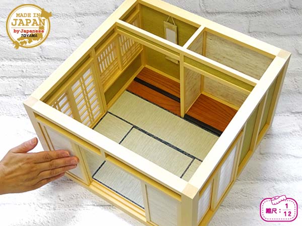 本物の 楽天市場】和風ドールハウス-31 ミニ和室6畳-ロ型B（1/12 ドールハウス