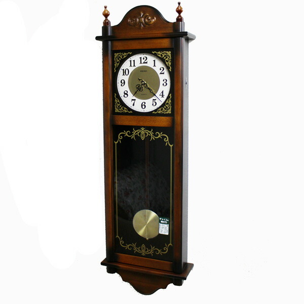 楽天市場】【動画あり】 セイコー 振り子時計 電波時計 掛け時計