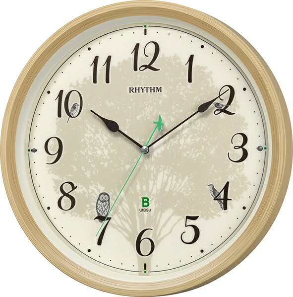 日本野鳥の会 四季の野鳥 時報掛時計 楽天市場】リズム 日本野鳥の会 四季の野鳥 報時掛時計408