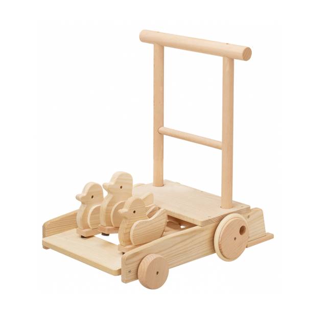 レトロ　木製玩具　犬手引き車 a 木製玩具 バンビ 車輪付き 手引き車 引き車 昭和レトロ ビンテージ