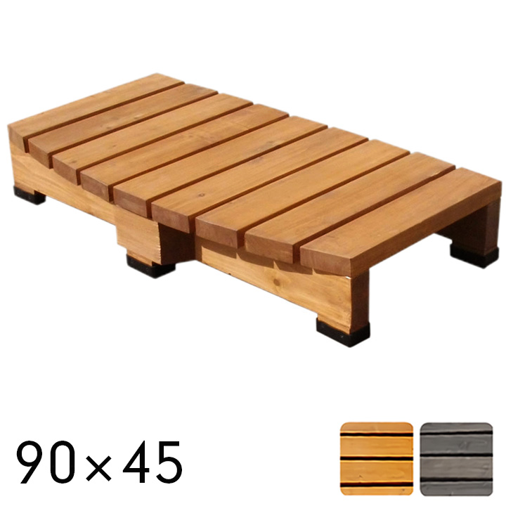 【ポイント8倍!今晩20時開始】デッキ縁台ステップ 90x45cm DES-90 ウッドデッキ デッキ 縁台 ガーデニング 屋外 ガーデン 庭 テラス ブラウン 木製 キッド ベンチ