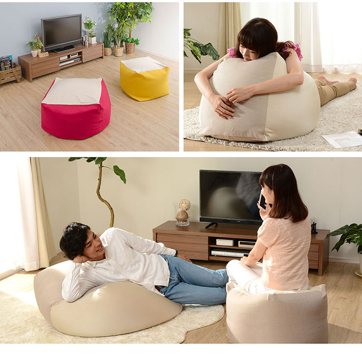 楽天市場 日本製 洗濯可能 人をダメにするスゴビーズ Xlサイズ 10色対応 クッション 大きい 座椅子 ソファ 1人用 フロアソファ スツール ローソファー おしゃれ かわいい 人気 カバー カバーリング 家具の直販 スーパーカグ