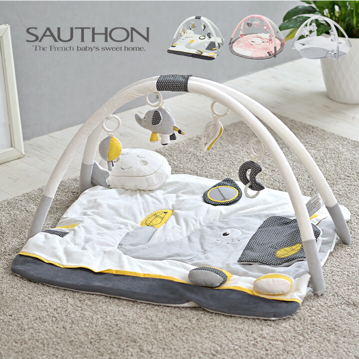 人気ショップ 赤ちゃん ベビー おもちゃ おもちゃ付き 音が鳴る仕組み 洗濯可能 おしゃれ プレイマット Sauthon ソトン ベビージム ベビー向けおもちゃ ベビージム ベビーマット Sauthon ソトン 海外プレイマット 大型 家具の直販 握る 割引クーポン配布中