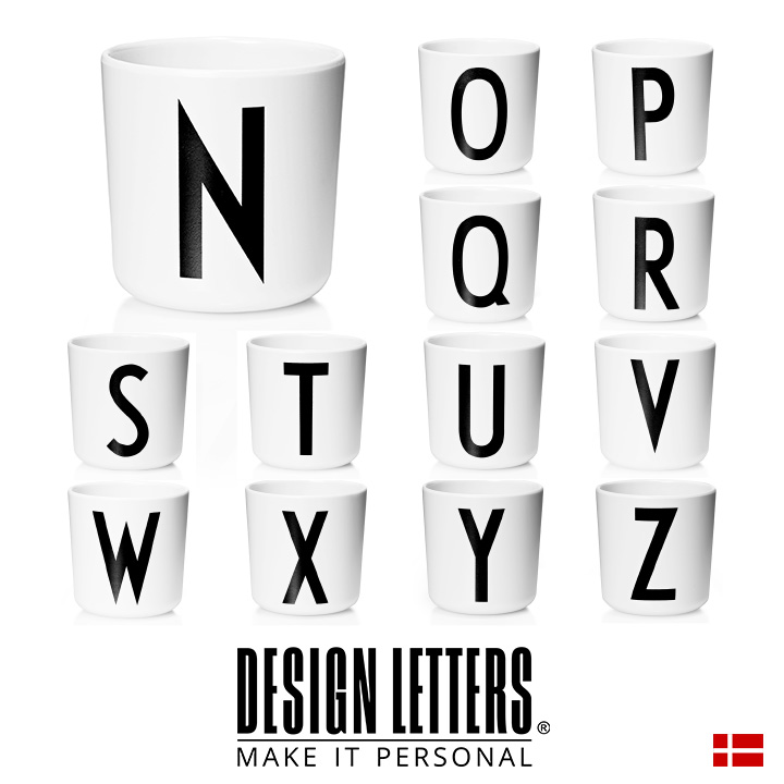 楽天市場 割引クーポン配布中 正規品 Design Letters デザインレターズ Melamine Cups N Z メラミンカップ N O P Q R S T U V W X Y Z 子ども 男の子 女の子 イニシャル コップ デンマーク モノトーン キッズ 食器 出産祝い 家具の直販 スーパーカグ