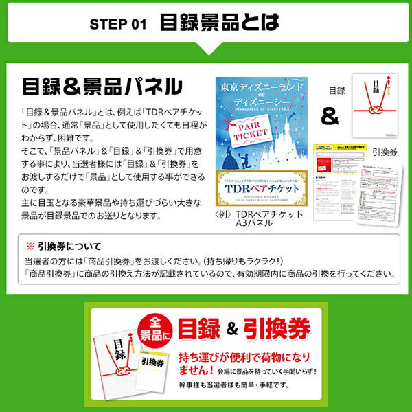 二次会 景品 単品 ディズニーペアチケット A3パネル付 景品 新年会