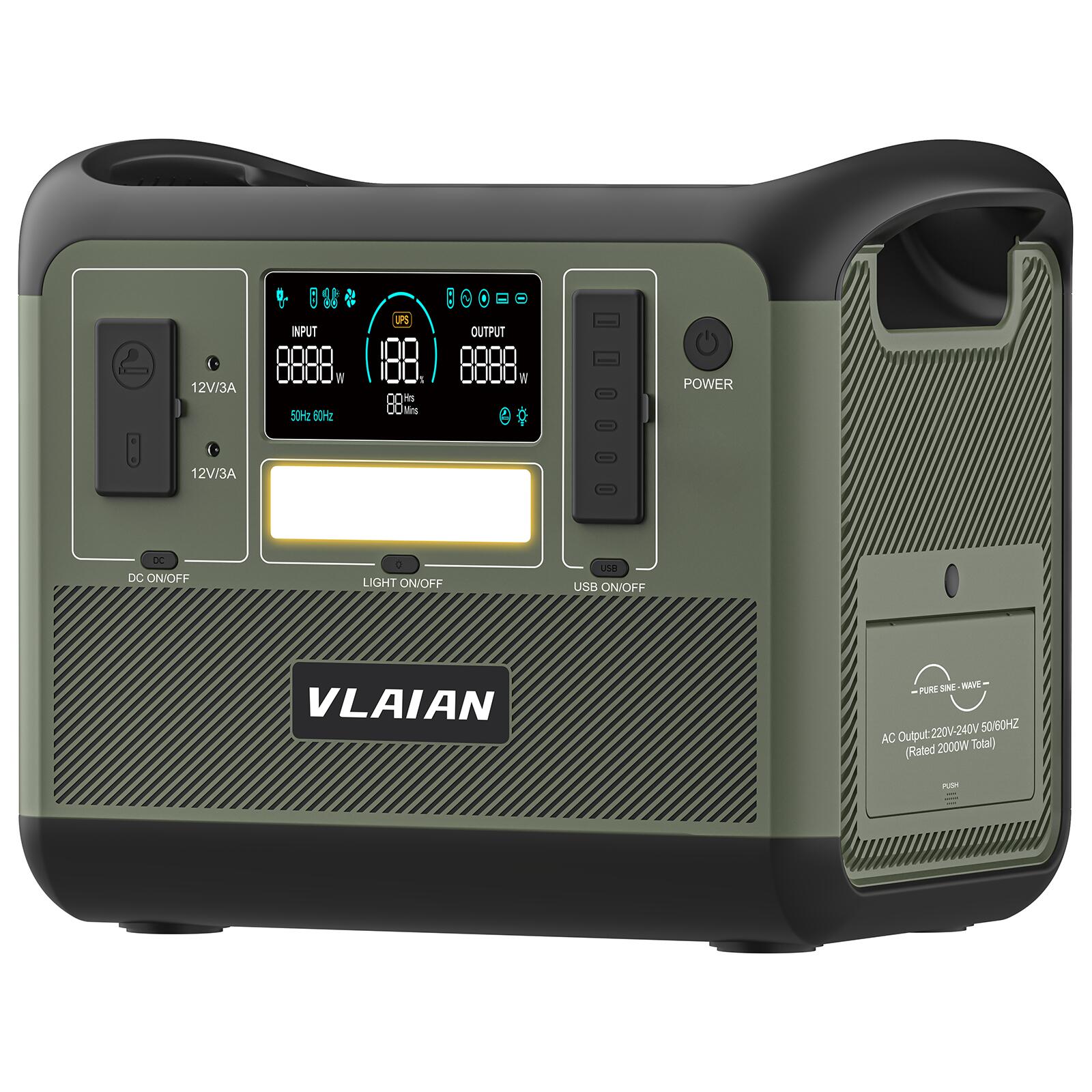 楽天市場】【2023秋季新品☆最安値】VLAIAN ポータブル電源 2400W 大