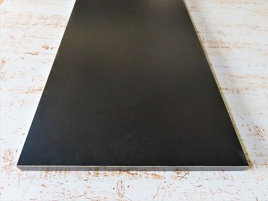 カラー棚板　ブラック 【約：長さ1800ｍｍ × 幅400ｍｍ × 厚み18ｍｍ】約5940ｇ