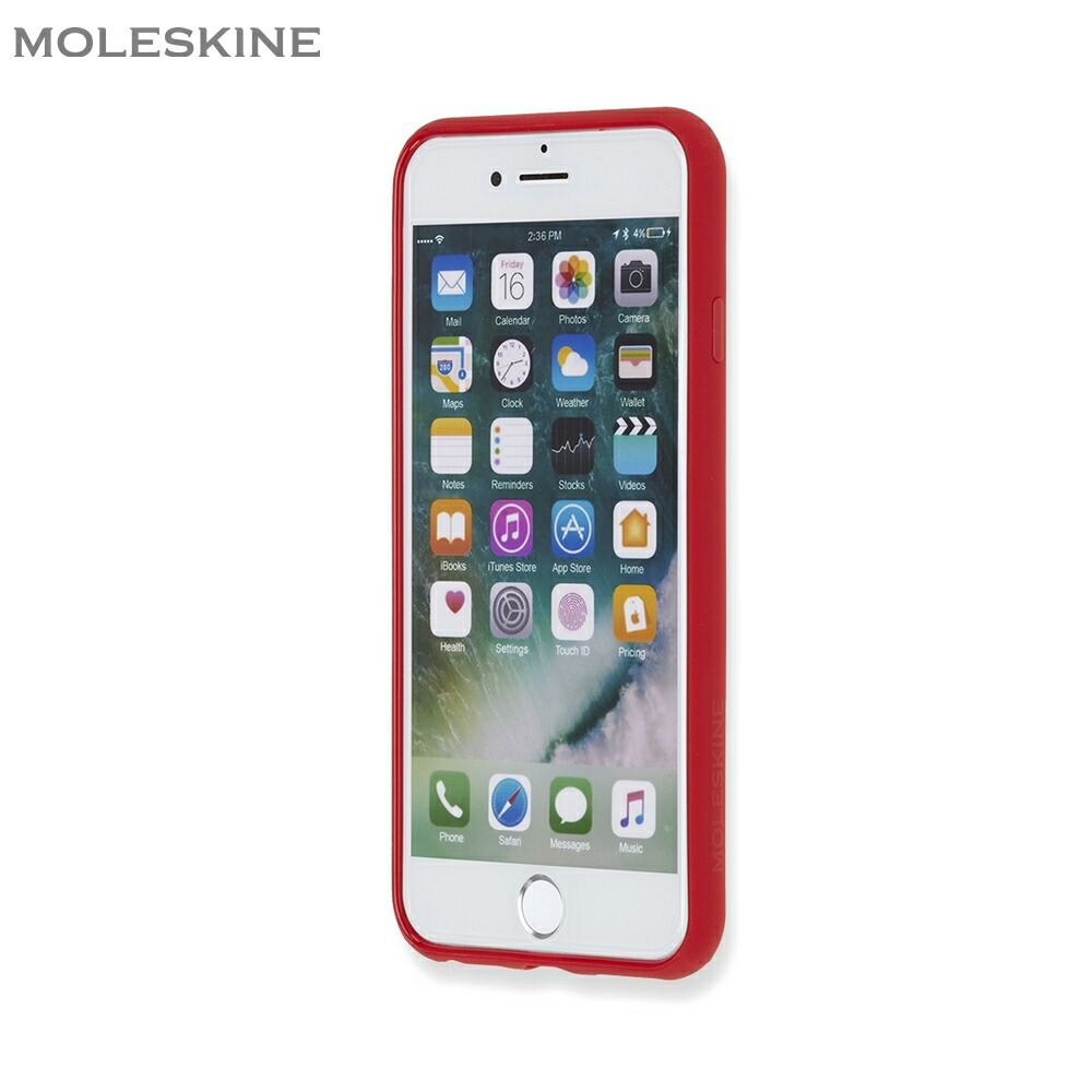 楽天市場 モレスキン公式 アイフォンケース Iphoneハードケース 6 6s 7 8 Se対応 スカーレットレッド モレスキン 公式楽天市場店