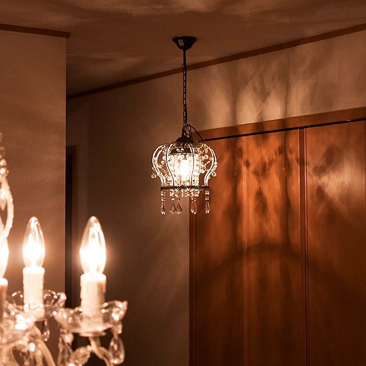 Mollif Pendant Light Petit Chandelier 1 Light Crown Rakuten