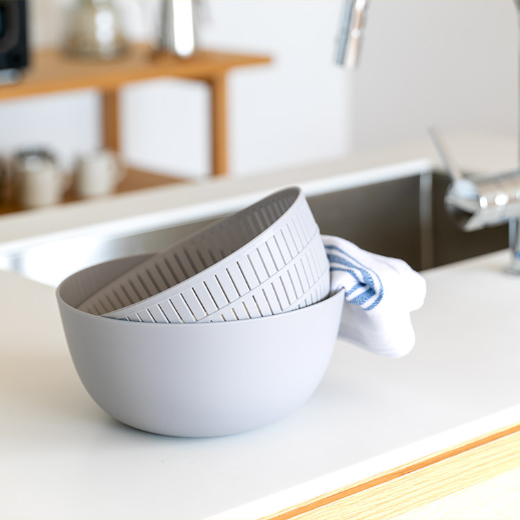 楽天市場】Colander&Bowl 米とぎにも使えるザルとボウル ライク