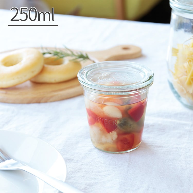 楽天市場】キャニスター WECK ウェック モールドシェイプ 250ml【保存