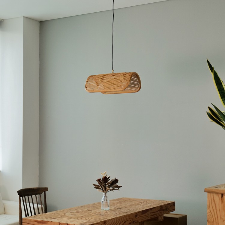 BRID ブリッド RATTAN PENDANT LAMP 2BULB ラタンペンダントランプ2灯 (電球別売) 003394 / ペンダントライト 吊下げ照明 天井照明 ～40W×2灯 LED球対応 籐 ラタン