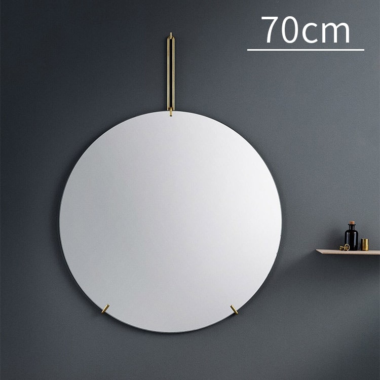 WALL MIRROR ウォールミラー 70cm MOEBE ムーベ【ミラー 鏡 壁掛け 壁 ノンフレーム インテリア 北欧 インテリア雑貨 おしゃれ 円形 まる 丸型 大型 大きい シンプル ドイツ ドイツ製 テイスト かわいい サニタリー 洗面所 洗面 玄関】