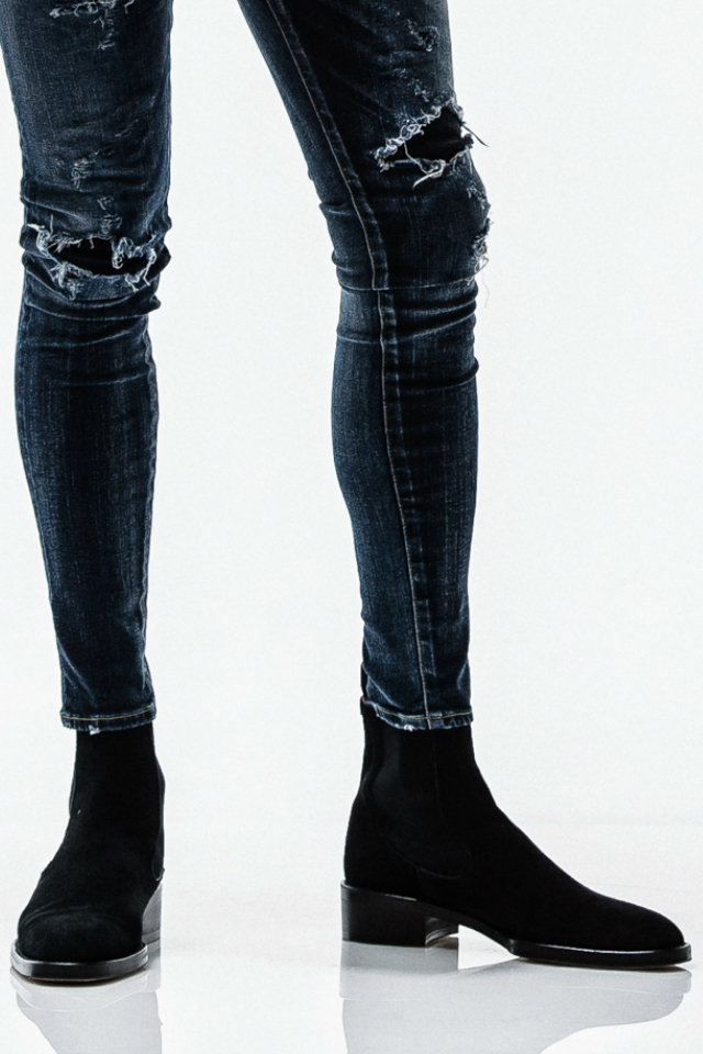 RESOUND CLOTHING リサウンドクロージング RC-BASIC-BOOTS1 SLAP サイドゴアブーツ SBLACK 正規通販 メンズ 47,520円