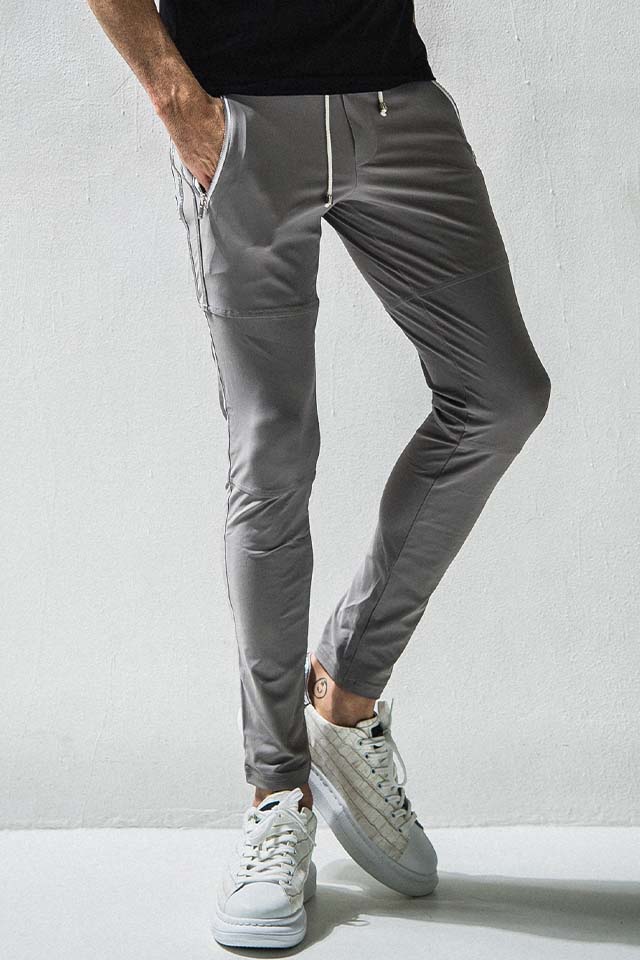 RESOUND CLOTHING リサウンドクロージング BAISIC-ST-009 Johnson LINE NYLON PT ジョンソンラインナイロンパンツ GRAYLSILVER 正規通販 メンズ