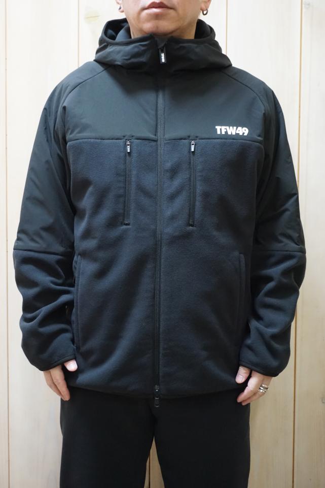 TFW49 ティーエフダブリューフォーティーナイン T042520013 FLEECE HOODIE BLOUSON フリースジップパーカー BLACK 正規通販 メンズ ゴルフ|モロトフカクテル