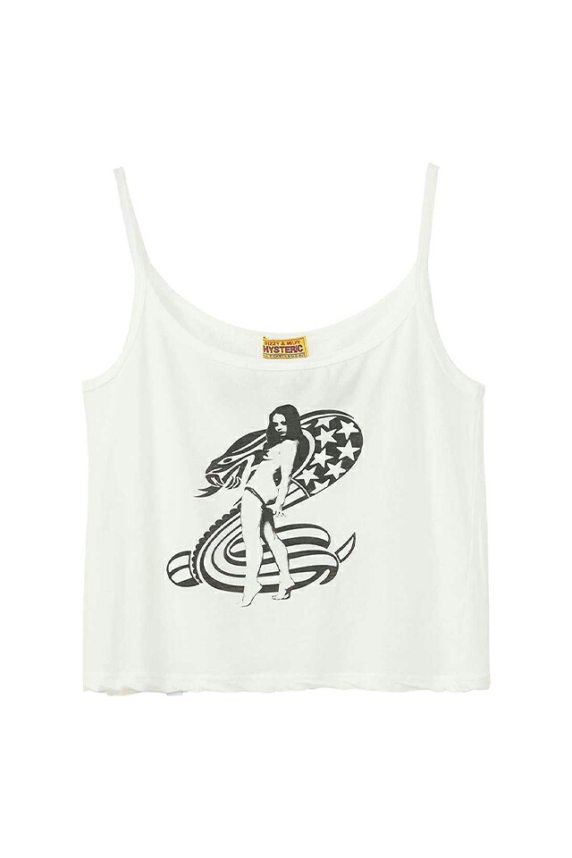 HYSTERIC GLAMOUR ヒステリックグラマー 01261CR04 COBRA キャミソール WHITE 正規通販 レディース|モロトフカクテル
