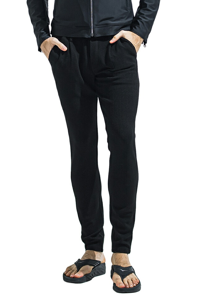 RESOUND CLOTHING リサウンドクロージング RC40-ST-016T CHRIS EASY TUCK PANTS クリスイージータックパンツ B BLACK 正規通販 メンズ