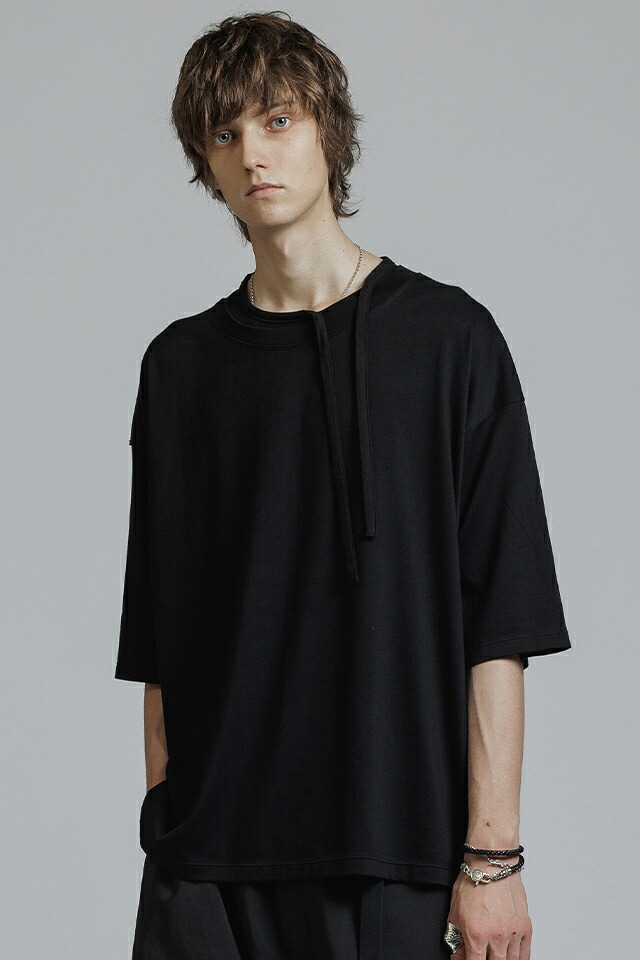 The Viridi-anne ザ ヴィリジアン VI-3987-01 SUPIMA COTTON S/S T-SHIRT スーピマ 半袖T BLACK 正規通販 メンズ