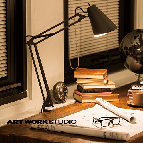 【全2色】ARTWORKSTUDIO（アートワークスタジオ）：SNAIL（スネイルデスクアームライト）高温発光球・螢光球・LED球相応う／点火装置／間接的な行動点火装置／事務机点火装置／点火装置／一覧表照明ランプ／卓上点火装置／一本調子／ビンテージ／レトロ／室内装飾／貨物輸送無料／AW-0369