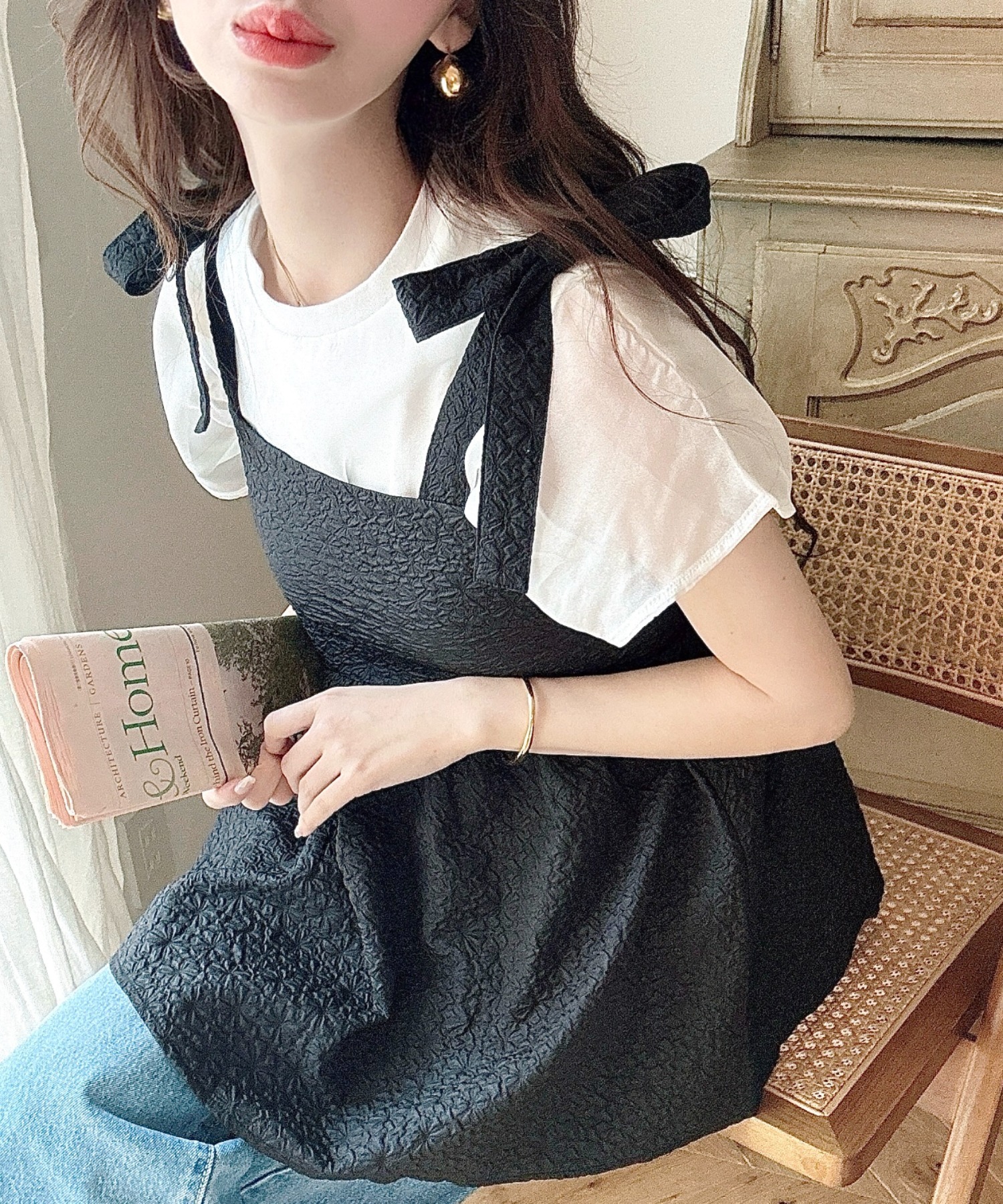 28％OFF 3,500→2,500円】ビスチェ キャミソール ペプラム