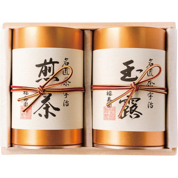 「福寿園 名匠茶詰合せ(FM-100)」日本茶 茶葉 お茶葉 宇治玉露 宇治煎茶 銘茶詰め合わせセット お茶セット 贈答品 贈り物 ギフト お返し 返礼品 手土産 日本 和 送料込み【送料無料】【包装のし完全無料】