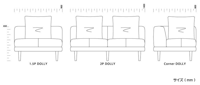 Nowhere Like Home コーナー長椅子 Dolly ドリー Effie Europe Com