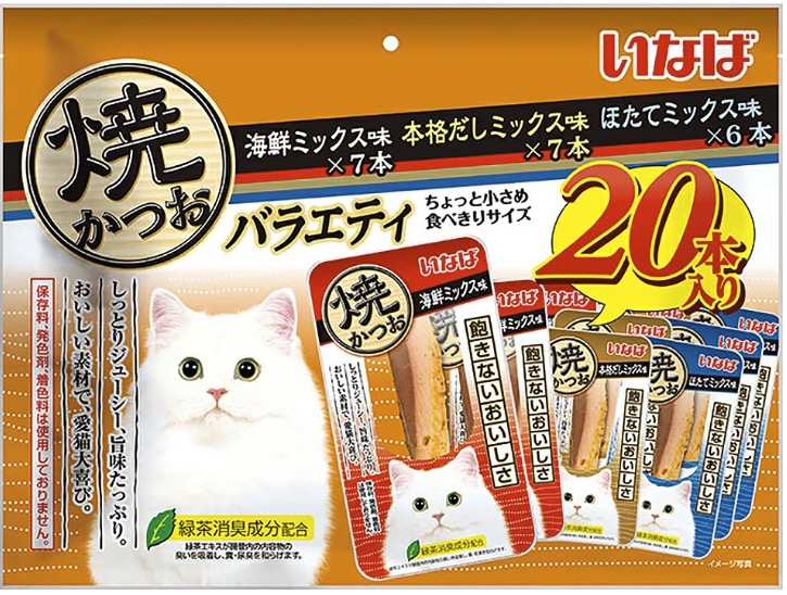 いなば 焼かつお 高齢猫用バラエティ 20本 猫 おやつ 7256457