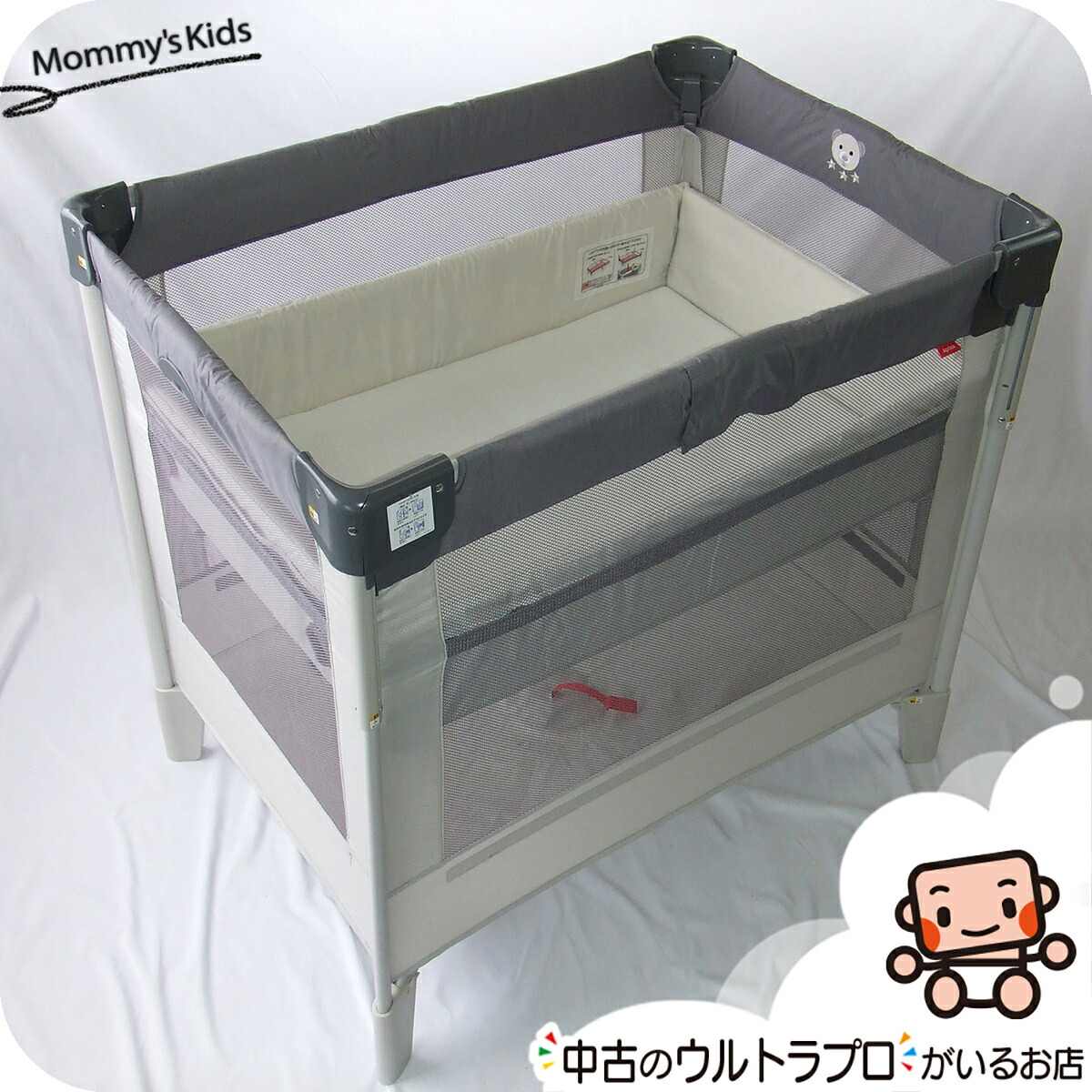 【良品】アップリカ ココネルエアー ベビーベッド 中古 送料無料 匿名配送 匿名配送、送料無料】ベビーベッド ココネル エアー（アップリカ