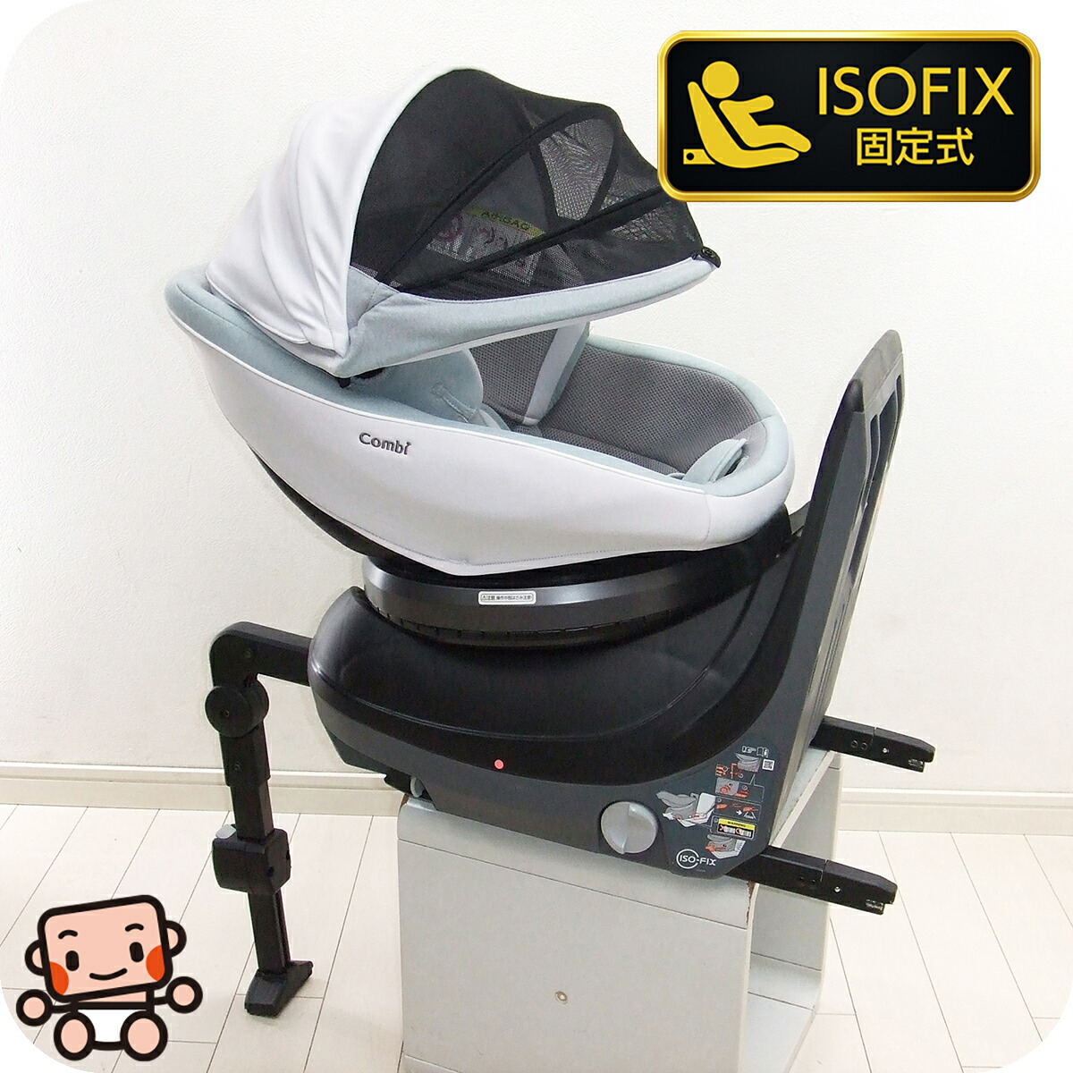 【☆極美品☆】コンビ☆チャイルドシート☆クルムーヴスマートisofix☆ クルムーヴ スマート ISOFIX エッグショック JN-570｜コンビ公式