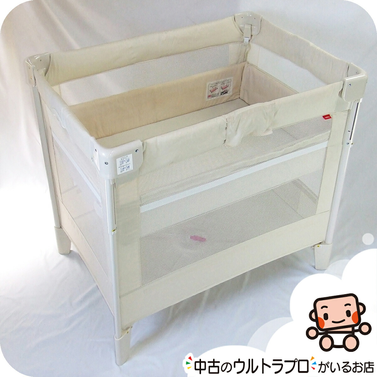 【お値下げ中】Aprica アップリカ ココネルエアー ベージュ ベビーベッド ココネル エアーリュクス | ベビーカー・チャイルドシートの