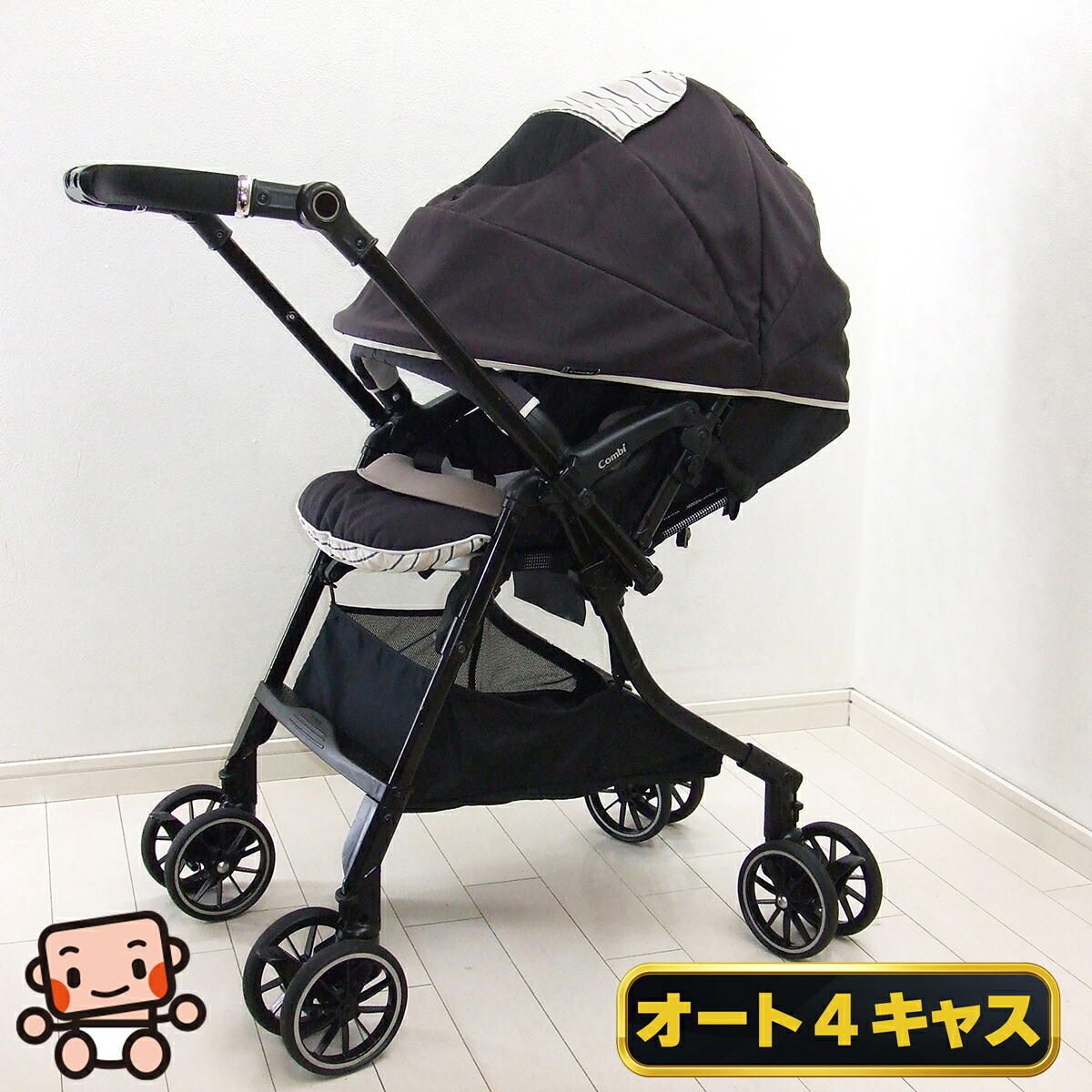 楽天市場】美品 ベビーカー 中古 コンビ スゴカル 4キャス コンパクト 