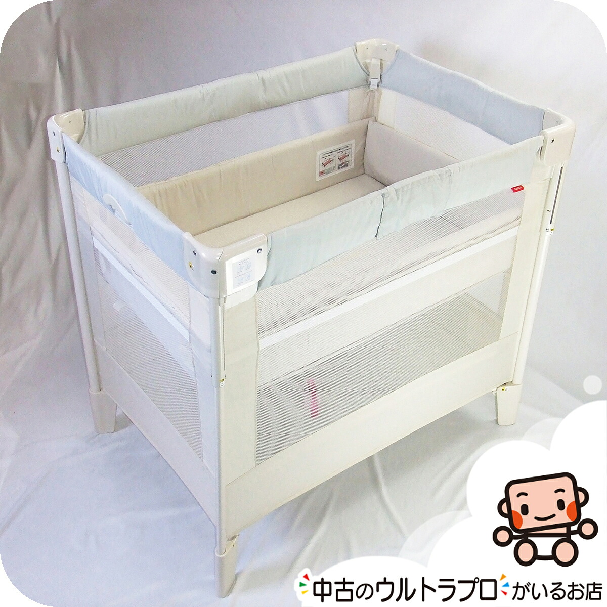 Aprica アップリカ　ココネルエアー　ベビーベッド　ベビーサークル　美品 楽天市場】【お得っ！厳選中古】綺麗 ベビーベッド アップリカ Aprica