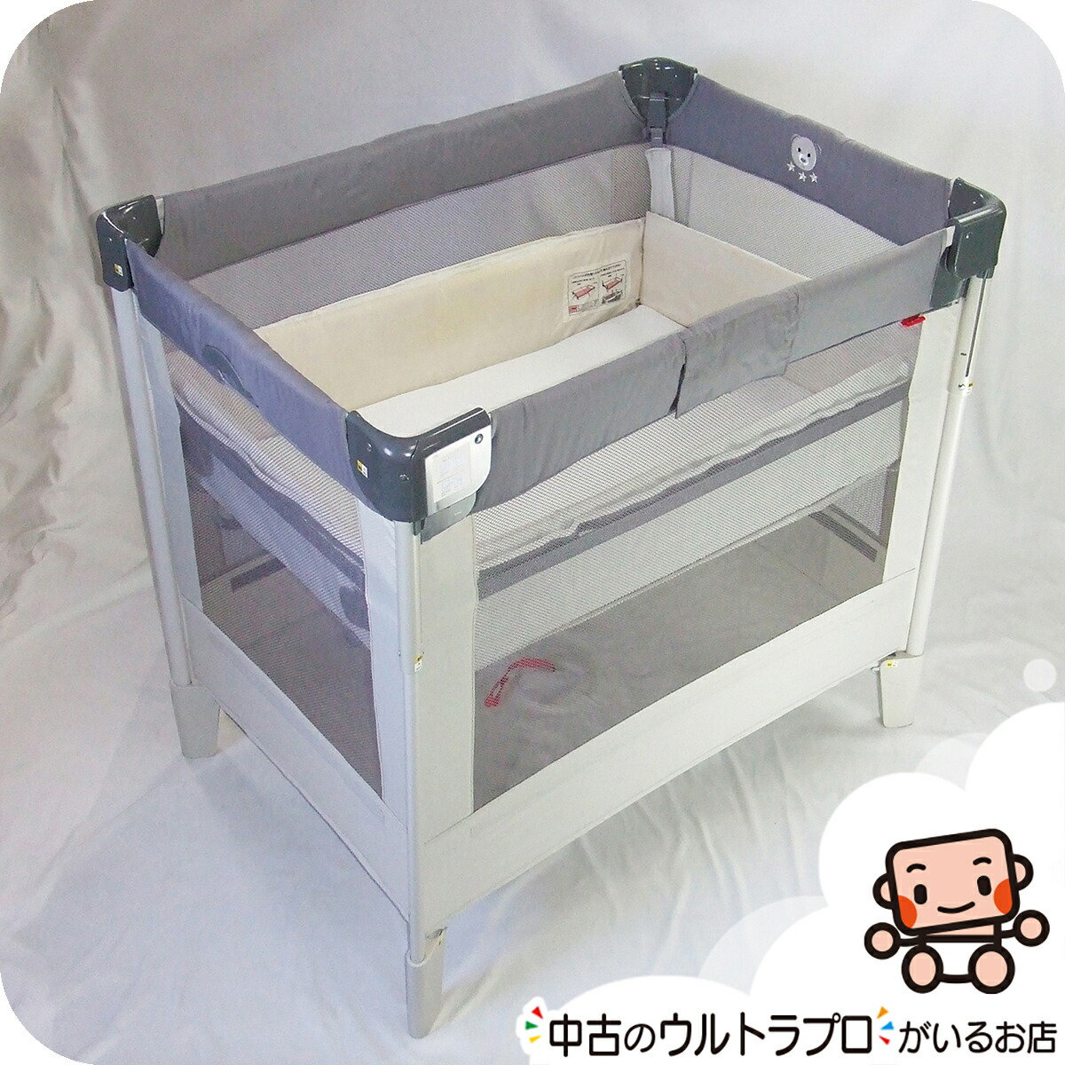 楽天市場】【お得っ！厳選中古】綺麗 ベビーベッド アップリカ