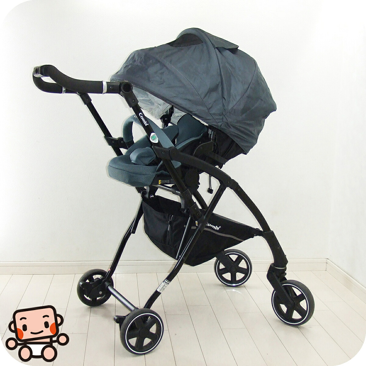 【プレミアムおさがり】ベビーカー 中古 コンビ AttO type-L Combi 両対面式 A型 中古ベビーカー 1カ月から3歳 両対面式 中古ベビーカー【C.一般中古】【中古】c1227603526｜かわいいベビー用品専門店マミーズ