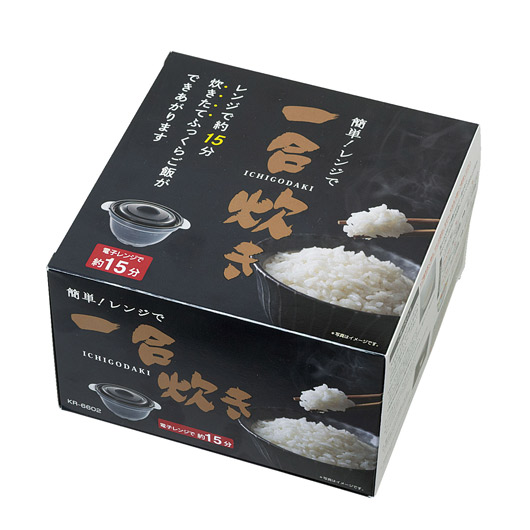 MIクリエーションズ 簡単!レンジで一合炊き KR-6602 電子レンジ調理器 炊飯 一合 一人暮らし 日本製 ギフト 内祝い 記念品|プチギフトmomo-fuku
