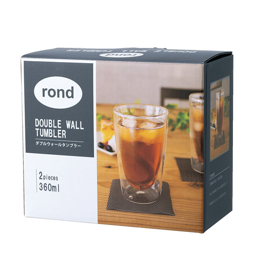 【クーポン有り】 販促品 グラス ロンド／ダブルウォールグラス３６０ｍｌ　２個組 グラス 販促品 グラス 1500円 人気 1000円台 敬老会 プレゼント イベント セール sale 87,441円