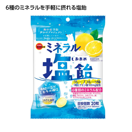 【クーポン有り】 プチギフト お菓子 200円 【48個単位】ブルボン　ミネラル塩飴 キャンディー・飴・キャラメル プチギフト お菓子 スイーツ・お菓子 キャンディー・飴・キャラメル 200円 人気 200円台 敬老会 プレゼント イベント｜プチギフトmomo-fuku