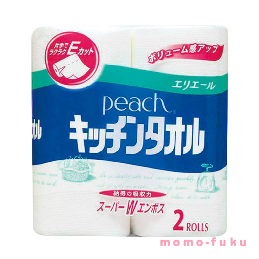 【クーポン有り】 景品 粗品 ペーパータオル 【24個単位】ダイオーピーチキッチンタオル２ロール ペーパータオル 景品 粗品 ペーパータオル 300円 人気 200円台 敬老会 プレゼント イベント セール sale