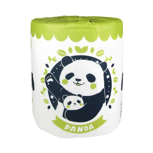 【クーポン有り】【29%OFF】 販促品 トイレットペーパー アニマルシリーズ　トイレットロールダブル（３０ｍ）（パンダ）【100個単位】 トイレットペーパー 保育園 運動会 景品 幼稚園 販促品 激安 トイレットペーパー 100