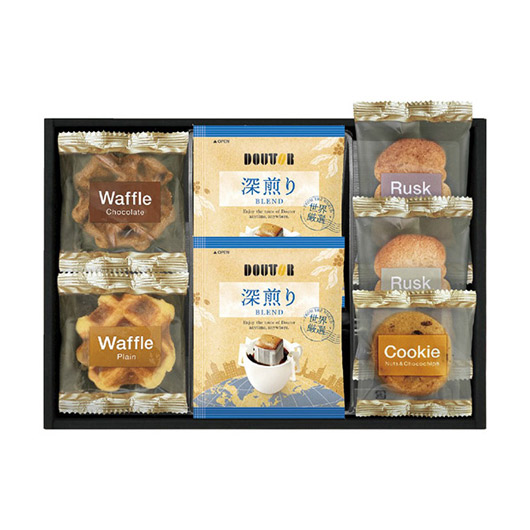 【18日限定クーポン】【26%OFF】 ギフト コーヒー ドトールコーヒー＆スイーツセレクション コーヒー 内祝い 出産内祝い ギフトセット 母の日 父の日 バースデー プレゼント 敬老会 プレゼント デイサービス 施設 食べ物｜プチギフトmomo-fuku 9,351円