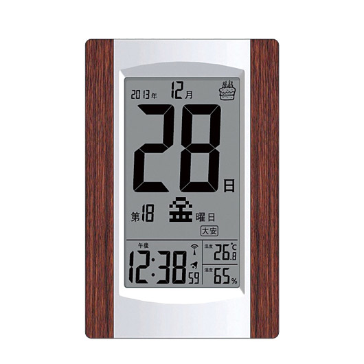 【クーポン有り】 販促品 置き時計 【送料無料】 デジタル日めくり電波時計 置き時計 販促品 置き時計 7000円 人気 7000円台 敬老会 プレゼント イベント セール sale