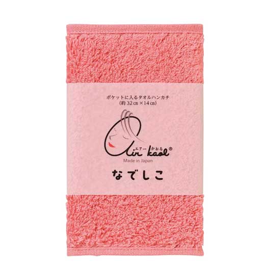 【クーポン有り】 プチギフト 退職 タオル エアーかおる〈なでしこ〉タオルハンカチ チェリーピンク ハンドタオル ギフト 退職 産休 ありがとう ギフト ハンドタオル 500円 人気 500円台 敬老会 プレゼント イベント ハン