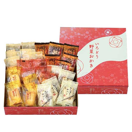 【クーポン有り】 お中元 お菓子 プチギフト お菓子 おしゃれ 【送料無料】 いろどり野菜おかき あられ・おかき プチギフト お菓子 ギフト あられ・おかき 2000円 人気 1000円台 敬老会 プレゼント イベント 国産 香典返し スイー｜プチギフトmomo-fuku 28,372円