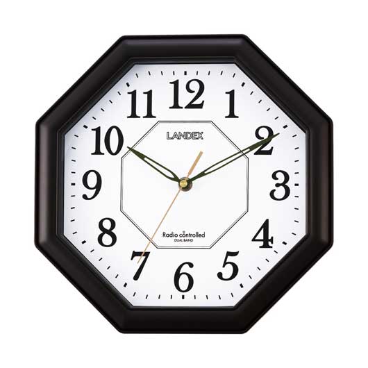 【クーポン有り】【7%OFF】 内祝い お返し 販促品 掛け時計 【送料無料】 ランデックス 八角電波掛時計 ディアエイト 掛け時計 販促品 掛け時計 5000円 人気 5000円台 敬老会 プレゼント イベント セール sale