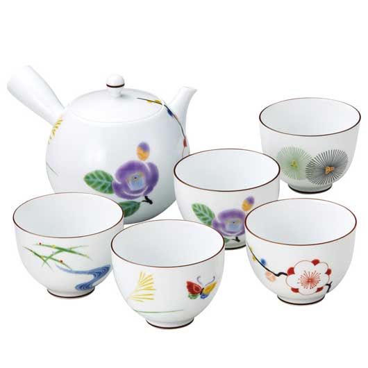 【クーポン有り】 お中元 販促品 茶器セット 【送料無料】 香蘭社〈はんなり〉茶器揃 茶器セット 販促品 茶器セット 人気 敬老会 プレゼント イベント セール sale|プチギフトmomo-fuku